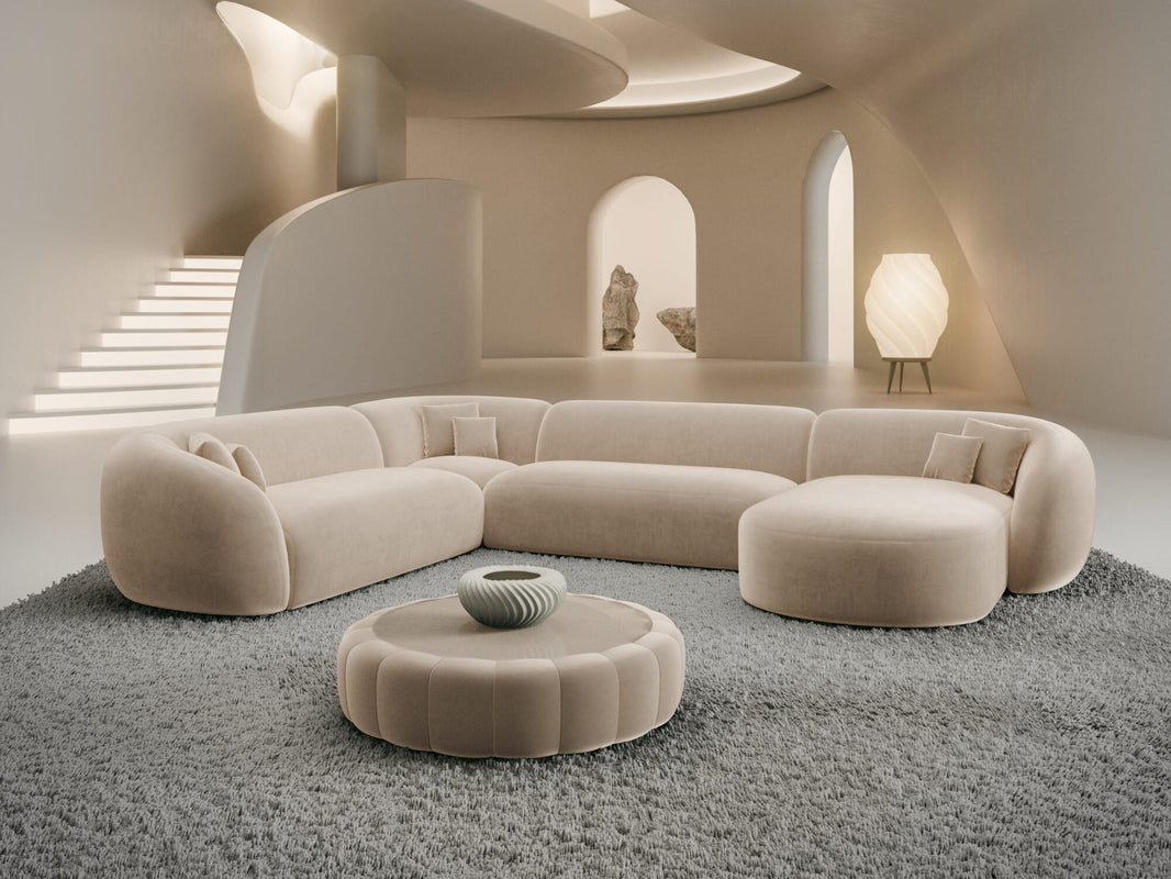 XXL Wohnlandschaft Sorelia U-Form aus Stoff