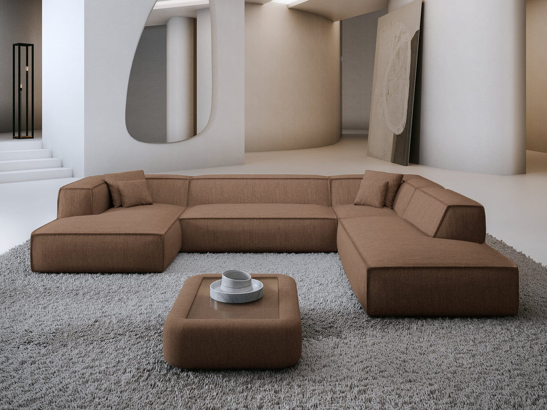 Wohnlandschaft Liranda Lounge U-Form aus Stoff