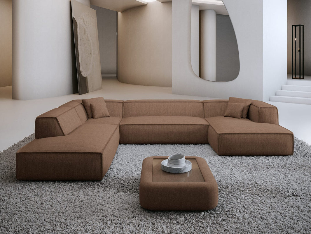 Wohnlandschaft Liranda Lounge U-Form aus Stoff
