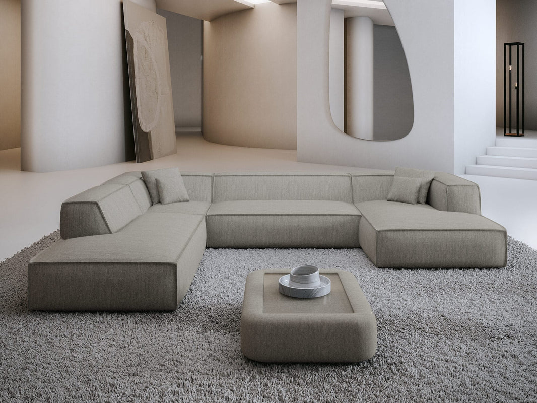 Wohnlandschaft Liranda Lounge U-Form aus Stoff