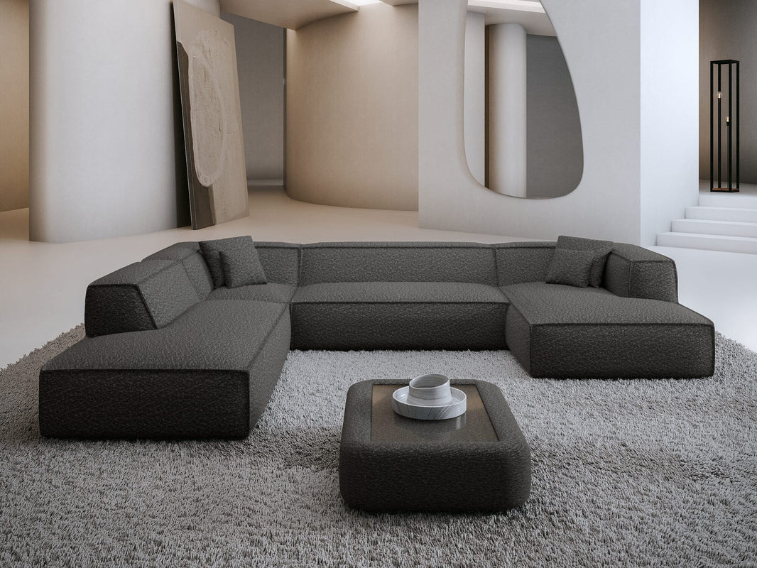 Wohnlandschaft Liranda Lounge U-Form aus Stoff