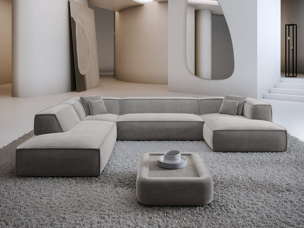 Wohnlandschaft Liranda Lounge U-Form aus Stoff