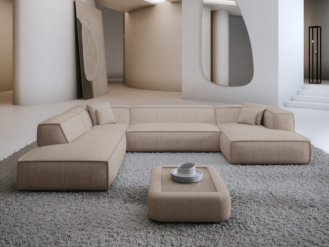 Wohnlandschaft Liranda Lounge U-Form aus Stoff