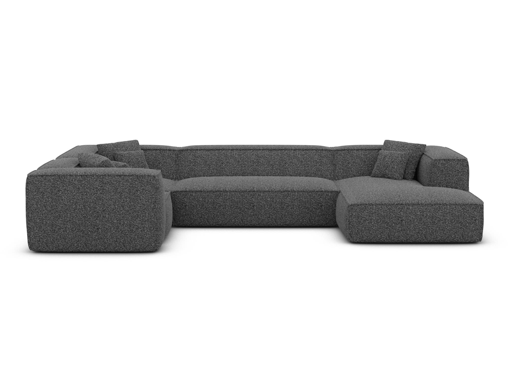 Wohnlandschaft Liranda XL U-Form in Stoff Graphite
