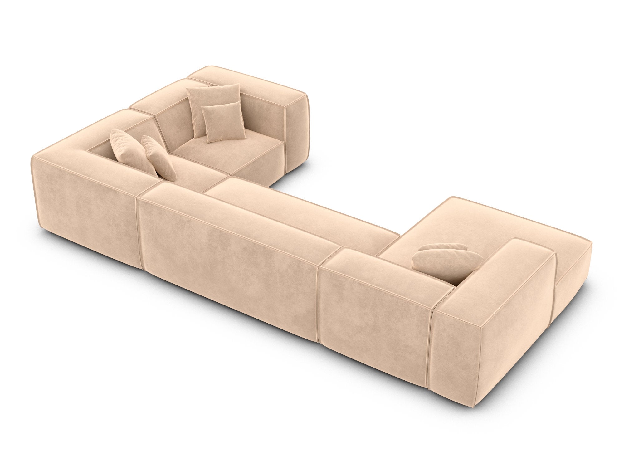 Polster Wohnlandschaft Liranda XL U-Form Beige