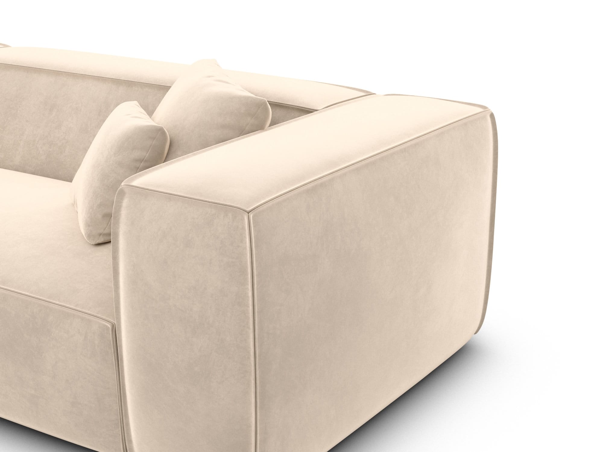 Wohnlandschaft Liranda XXL U-Form in Stoff creme
