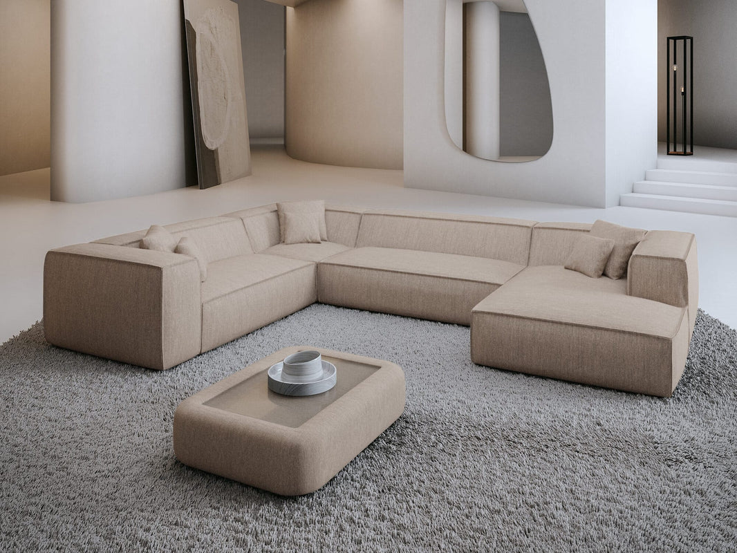 Wohnlandschaft Liranda XXL U-Form in Stoff