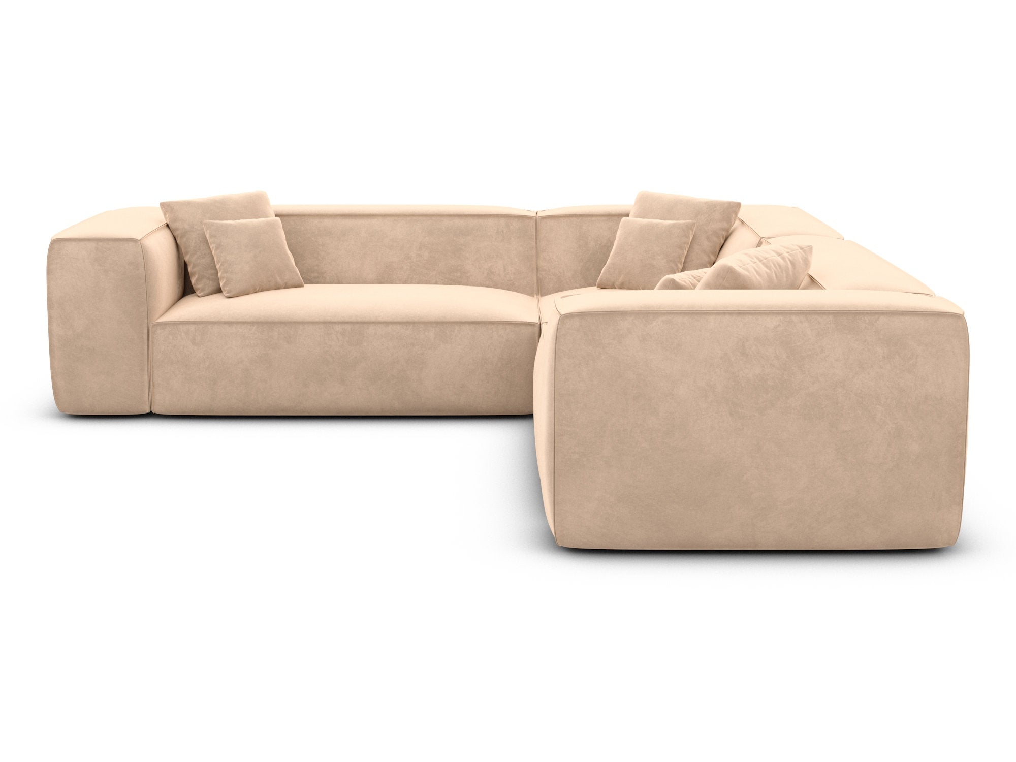 Polster Ecksofa Liranda L Form Beige