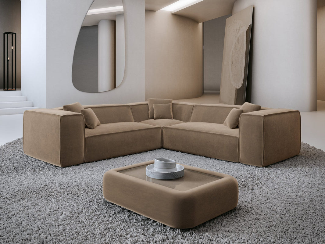 Stoff Ecksofa Liranda L-Form