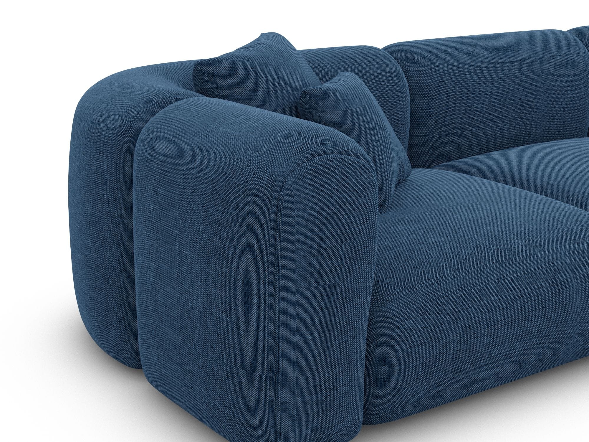 XXL Stoff Wohnlandschaft Venturia dunkelblau
