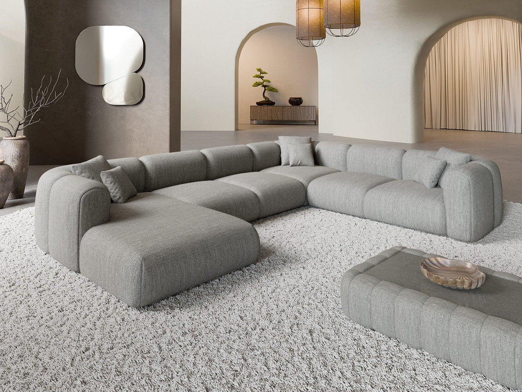 XXL Stoff Wohnlandschaft Venturia U-Form