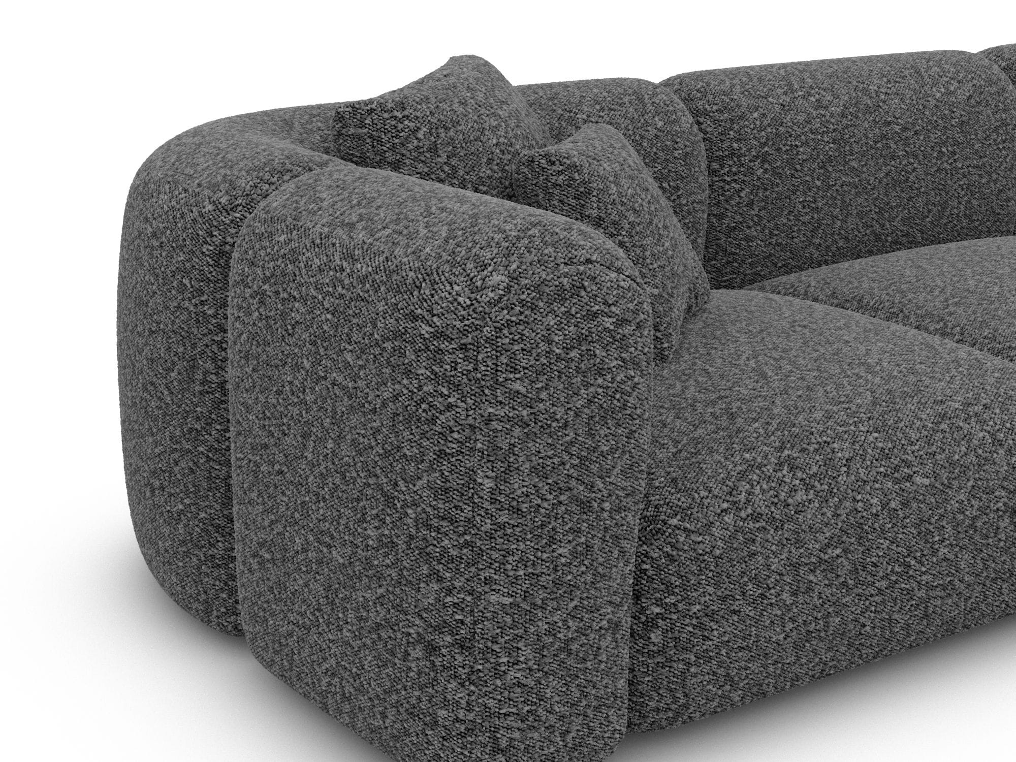 XXL Stoff Wohnlandschaft Venturia graphite