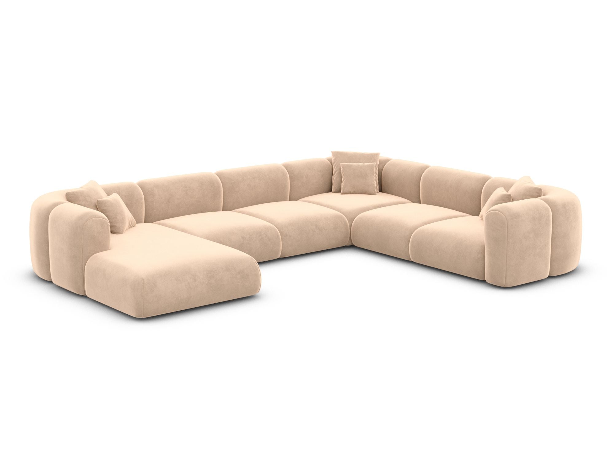 Polster Wohnlandschaft Venturia XXL U-Form Beige