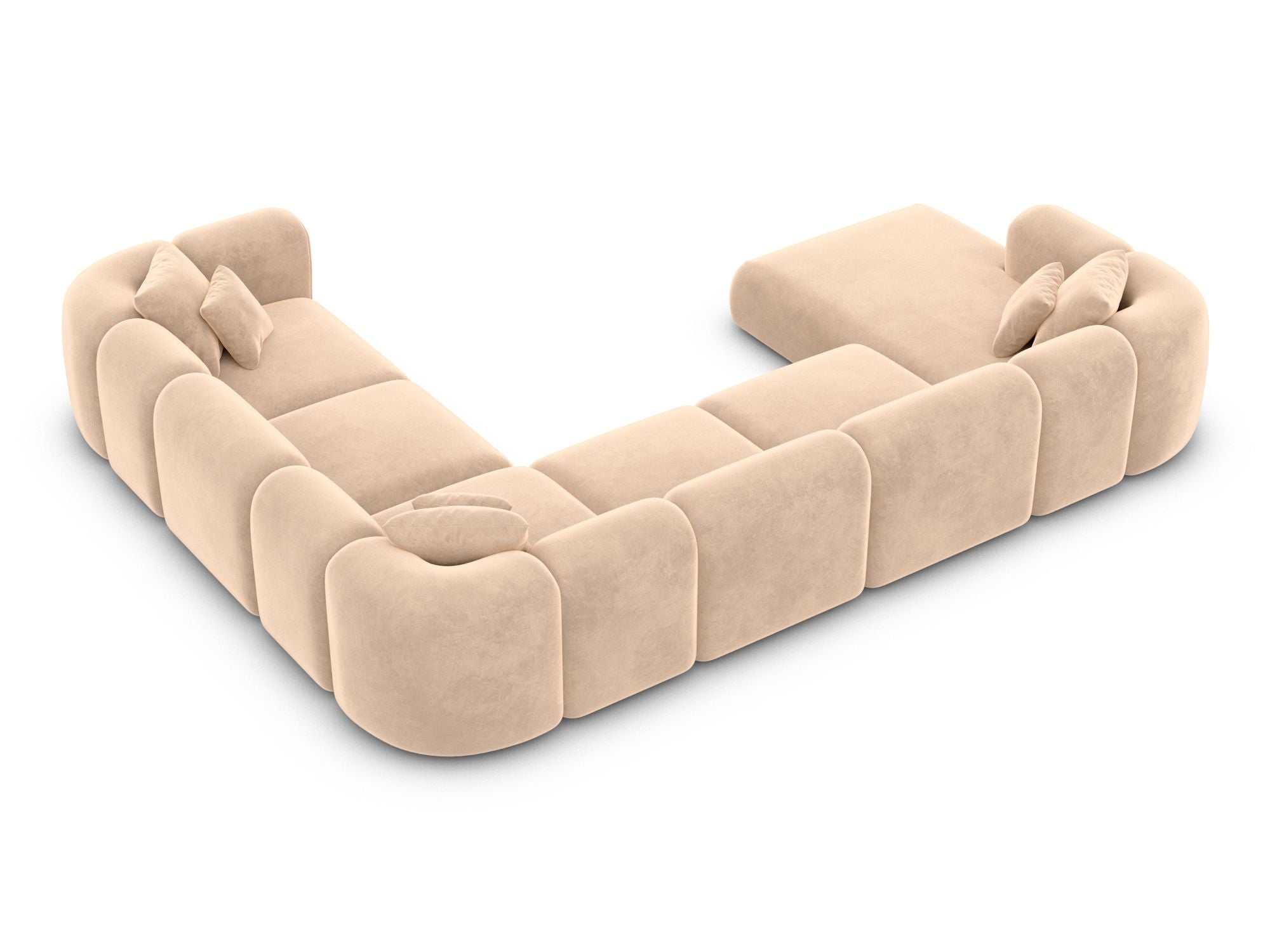 Polster Wohnlandschaft Venturia XXL U-Form Beige