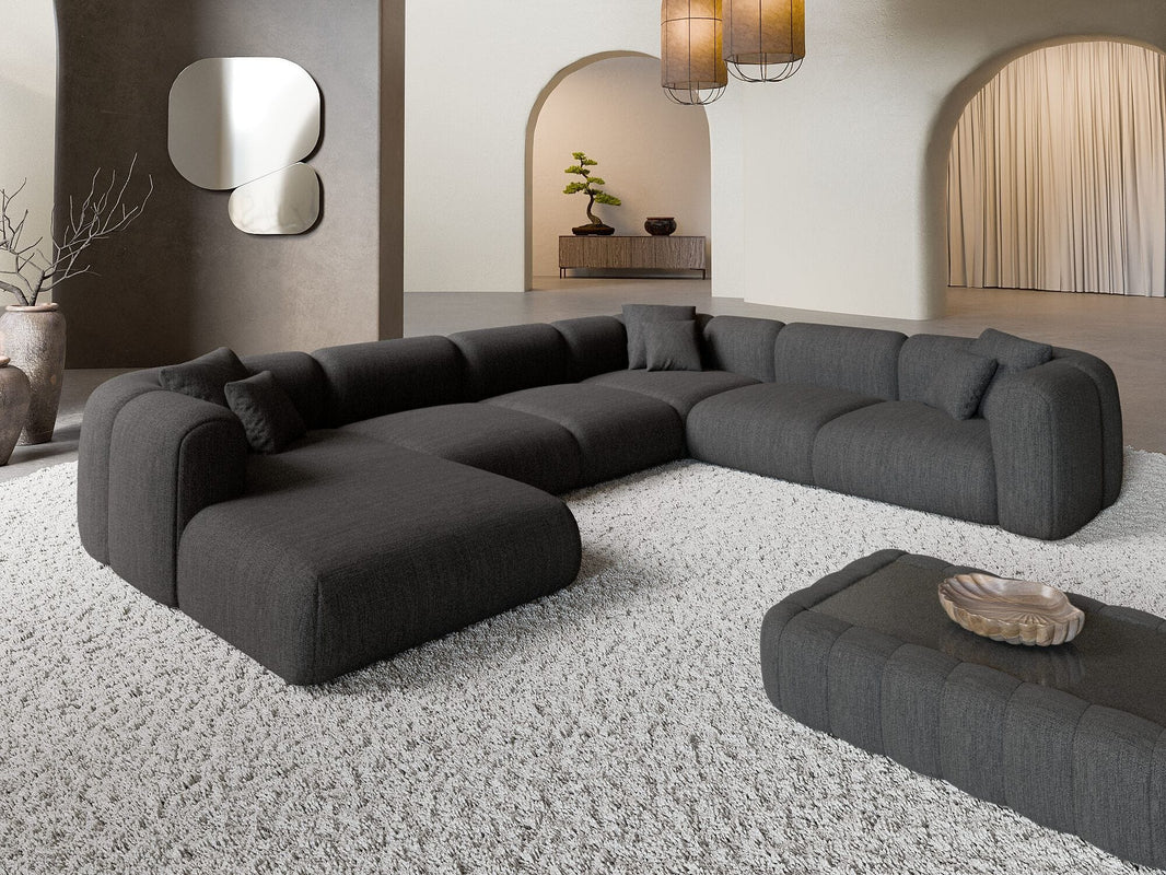 XXL Stoff Wohnlandschaft Venturia U-Form