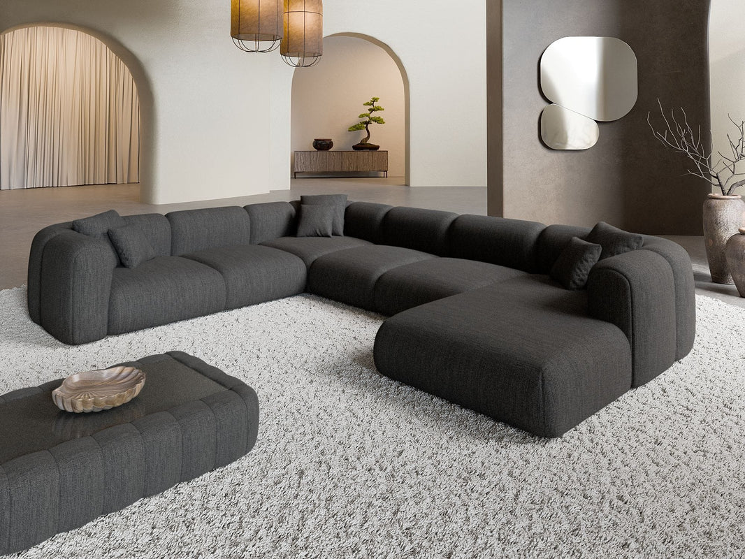 XXL Stoff Wohnlandschaft Venturia U-Form