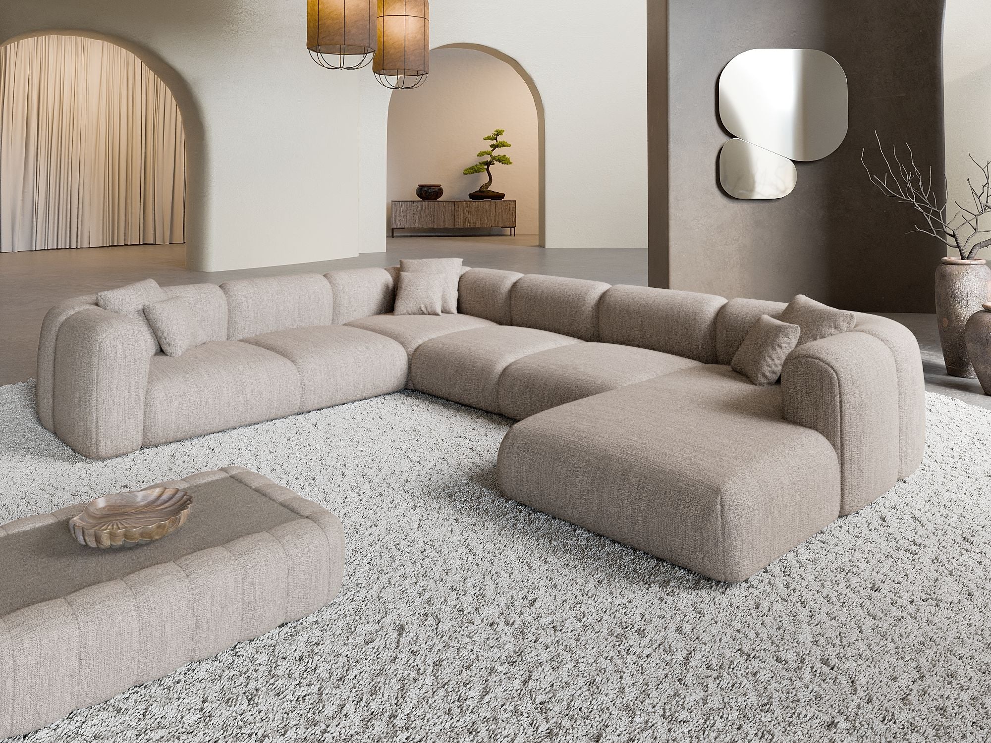 Polster Wohnlandschaft Venturia XXL U-Form