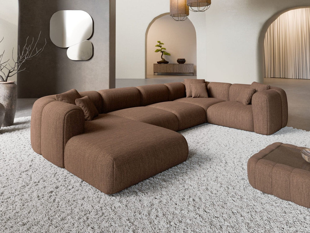 XL Wohnlandschaft Venturia U-Form aus Stoff