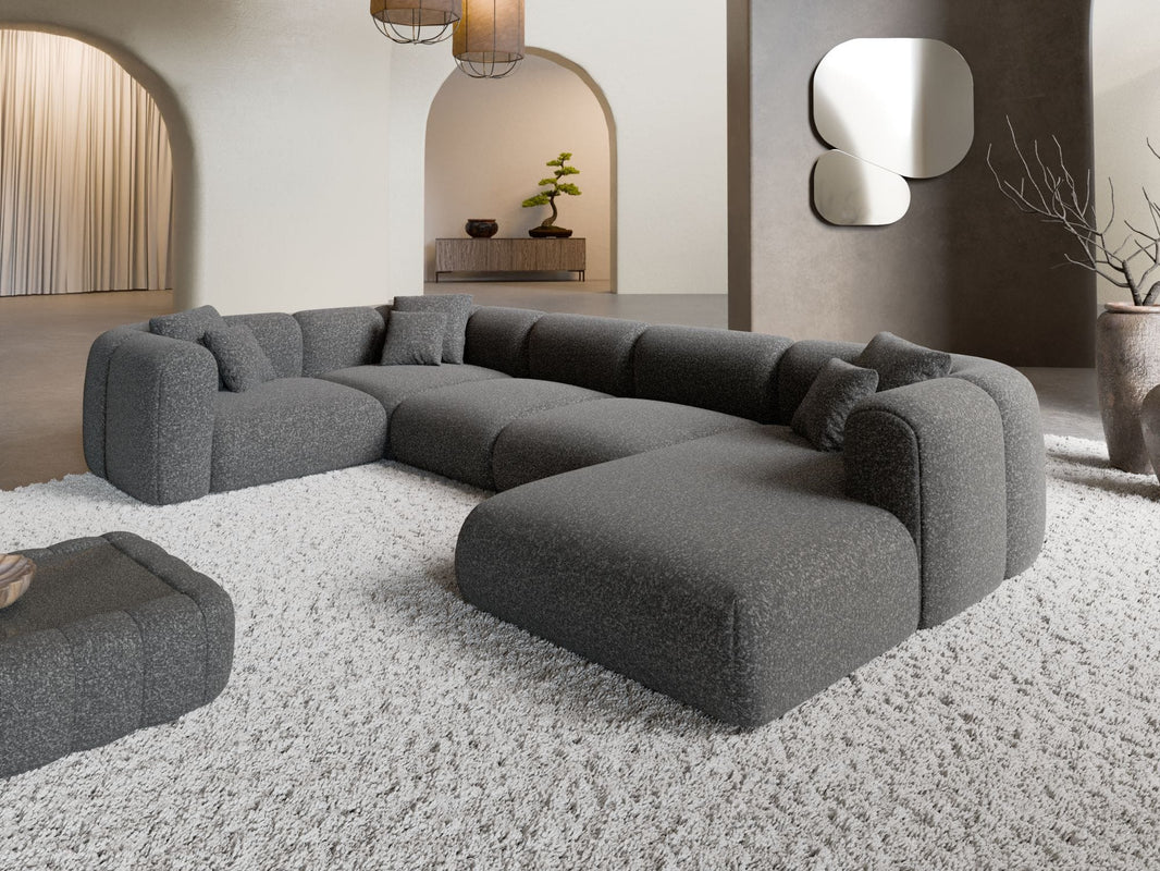 XL Wohnlandschaft Venturia U-Form aus Stoff