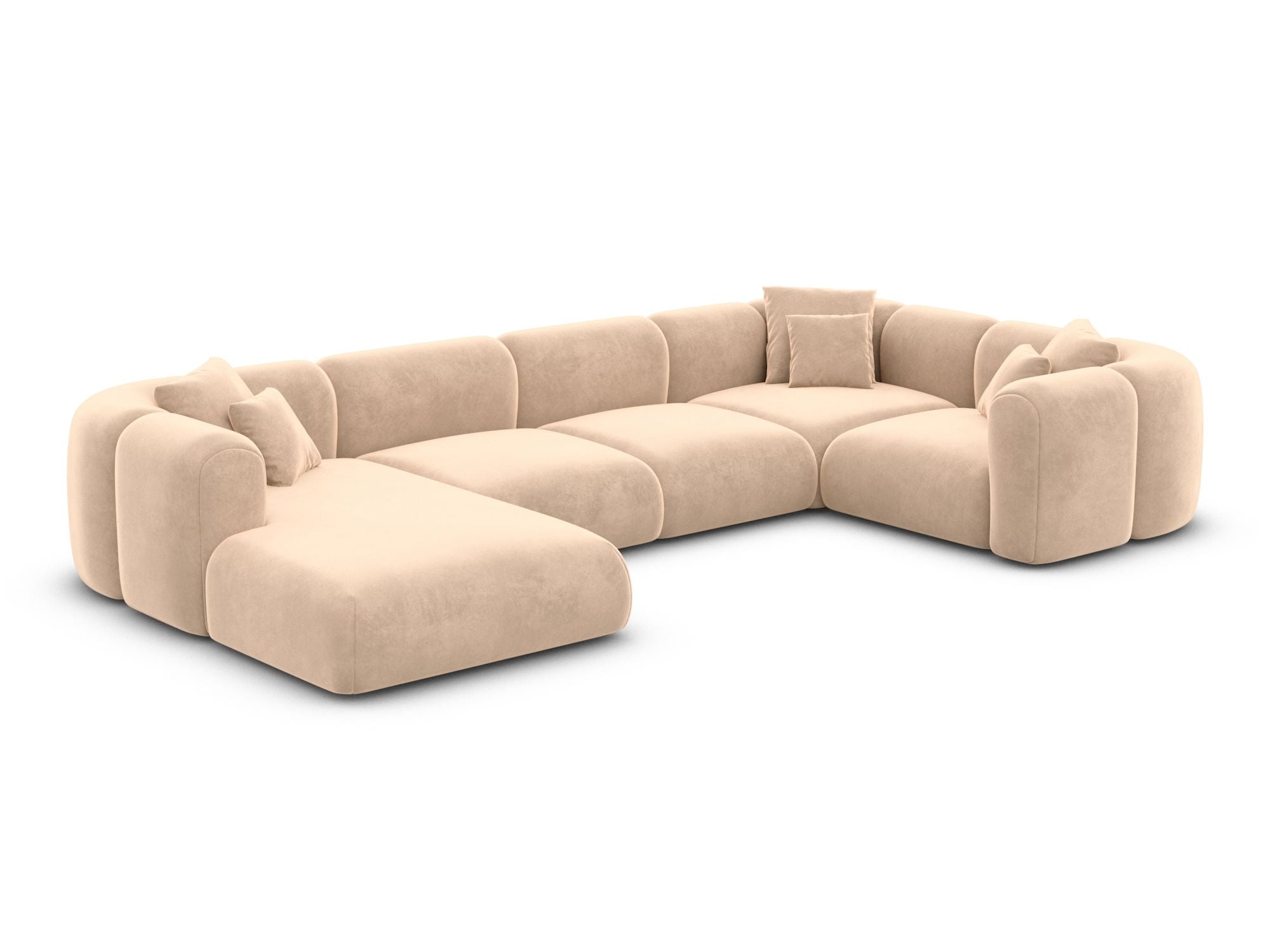 Polster Wohnlandschaft Venturia XL U-Form Beige