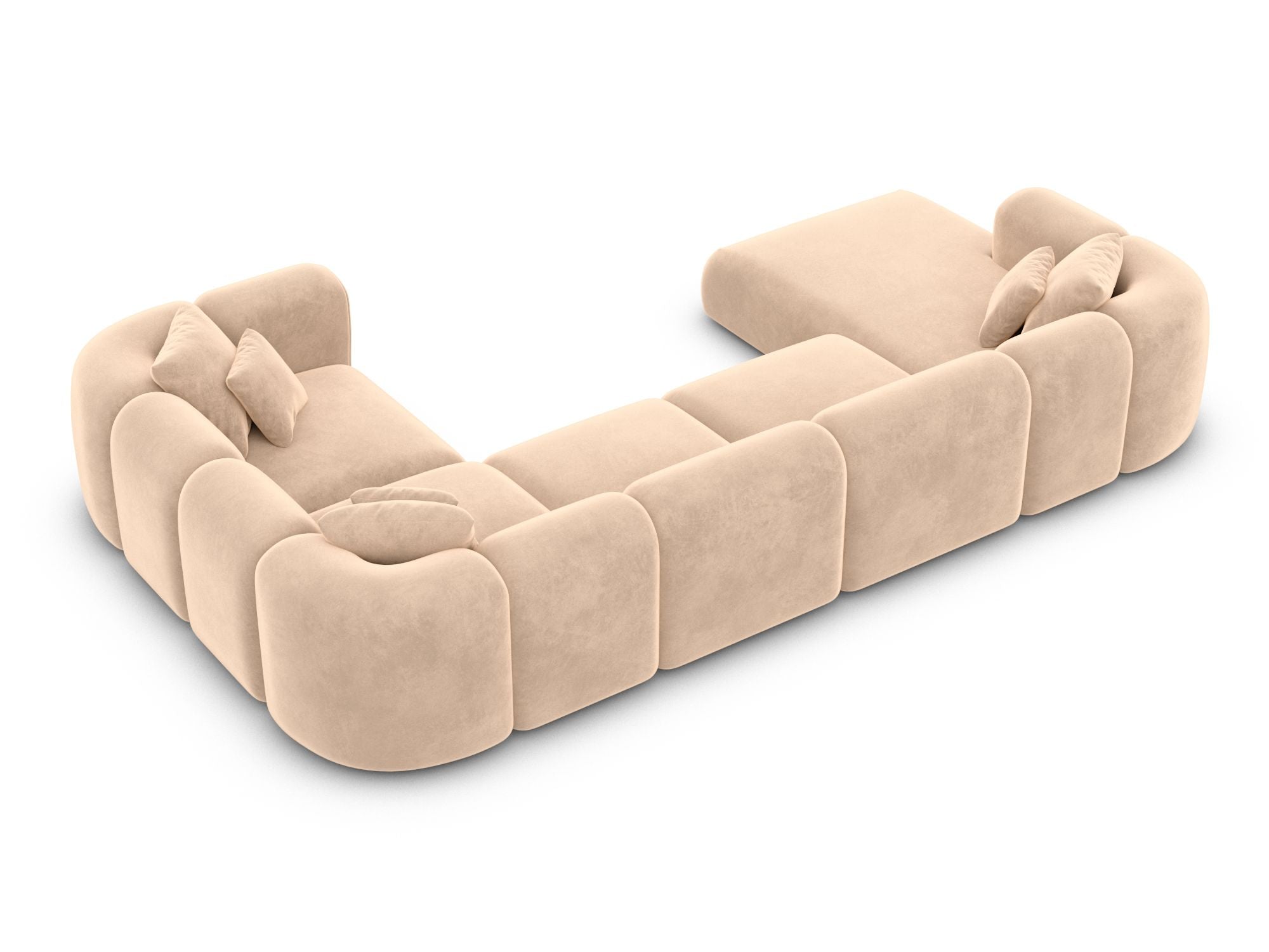 Polster Wohnlandschaft Venturia XL U-Form Beige