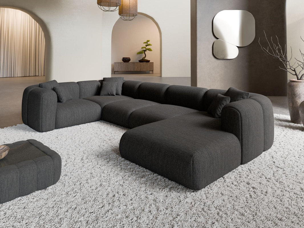 XL Wohnlandschaft Venturia U-Form aus Stoff