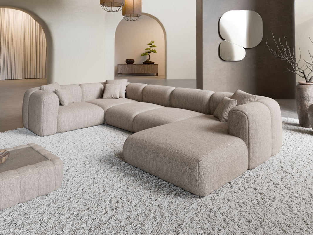 XL Wohnlandschaft Venturia U-Form aus Stoff
