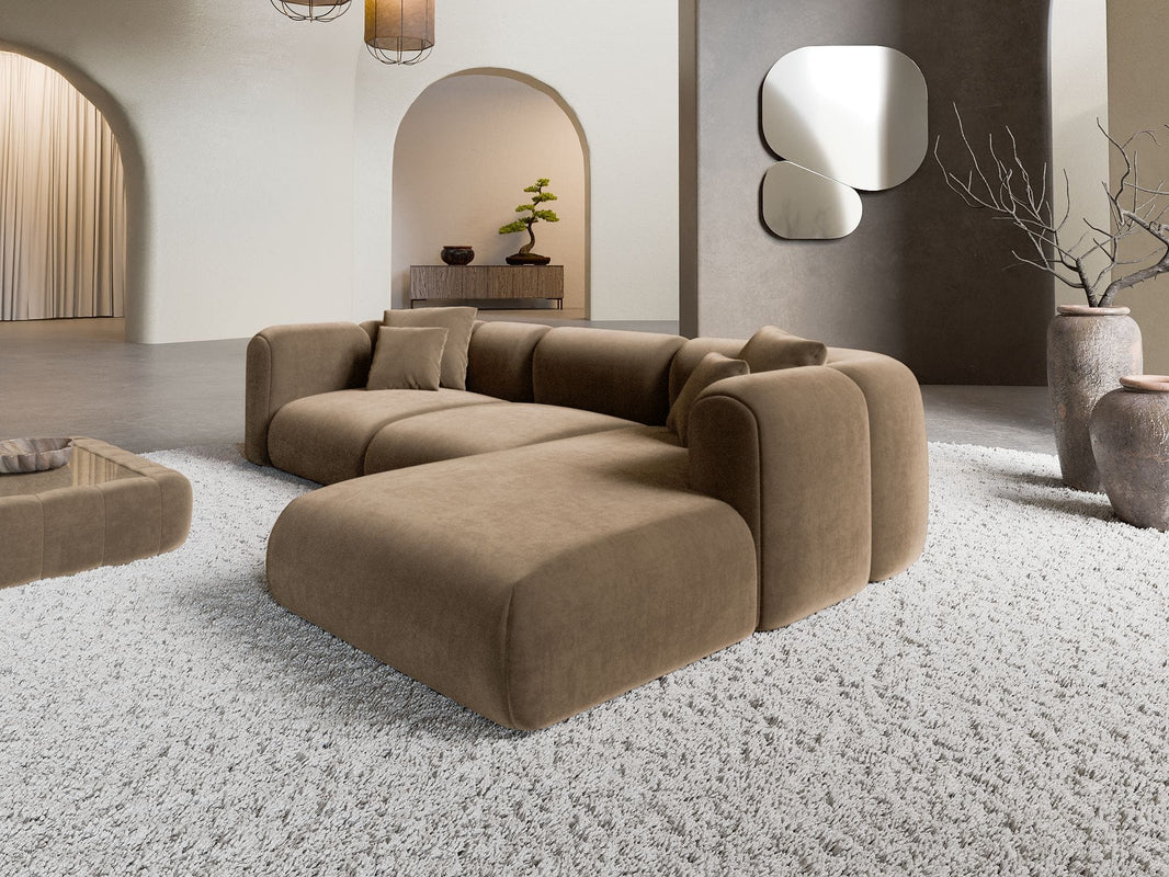 Ecksofa Venturia L Form aus Stoff