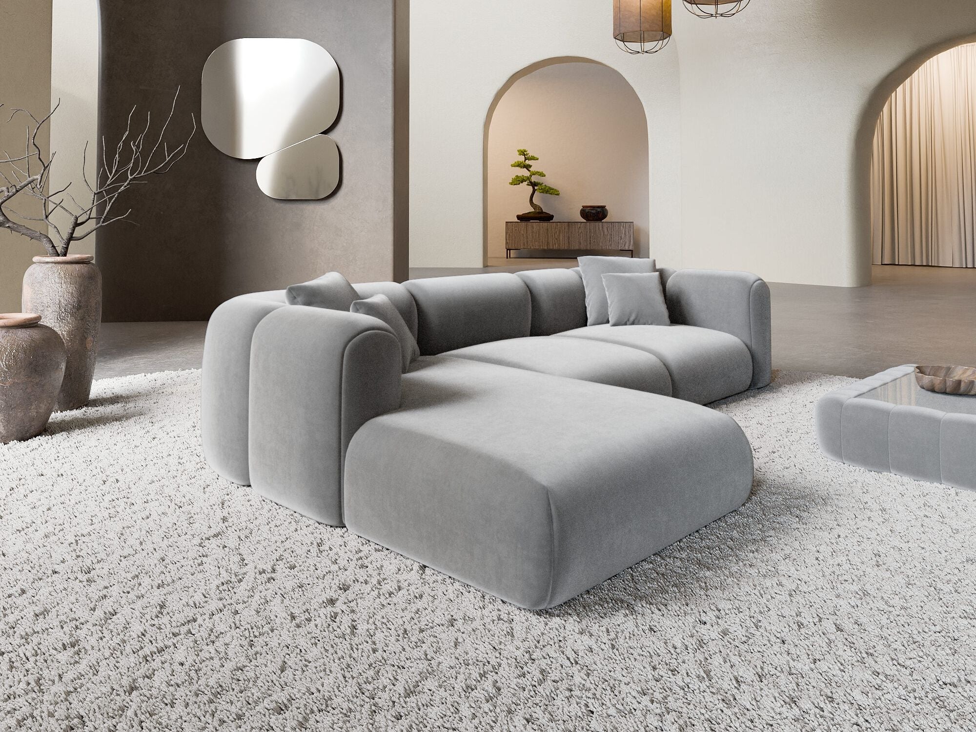 Polster Ecksofa Venturia L-Form kurz