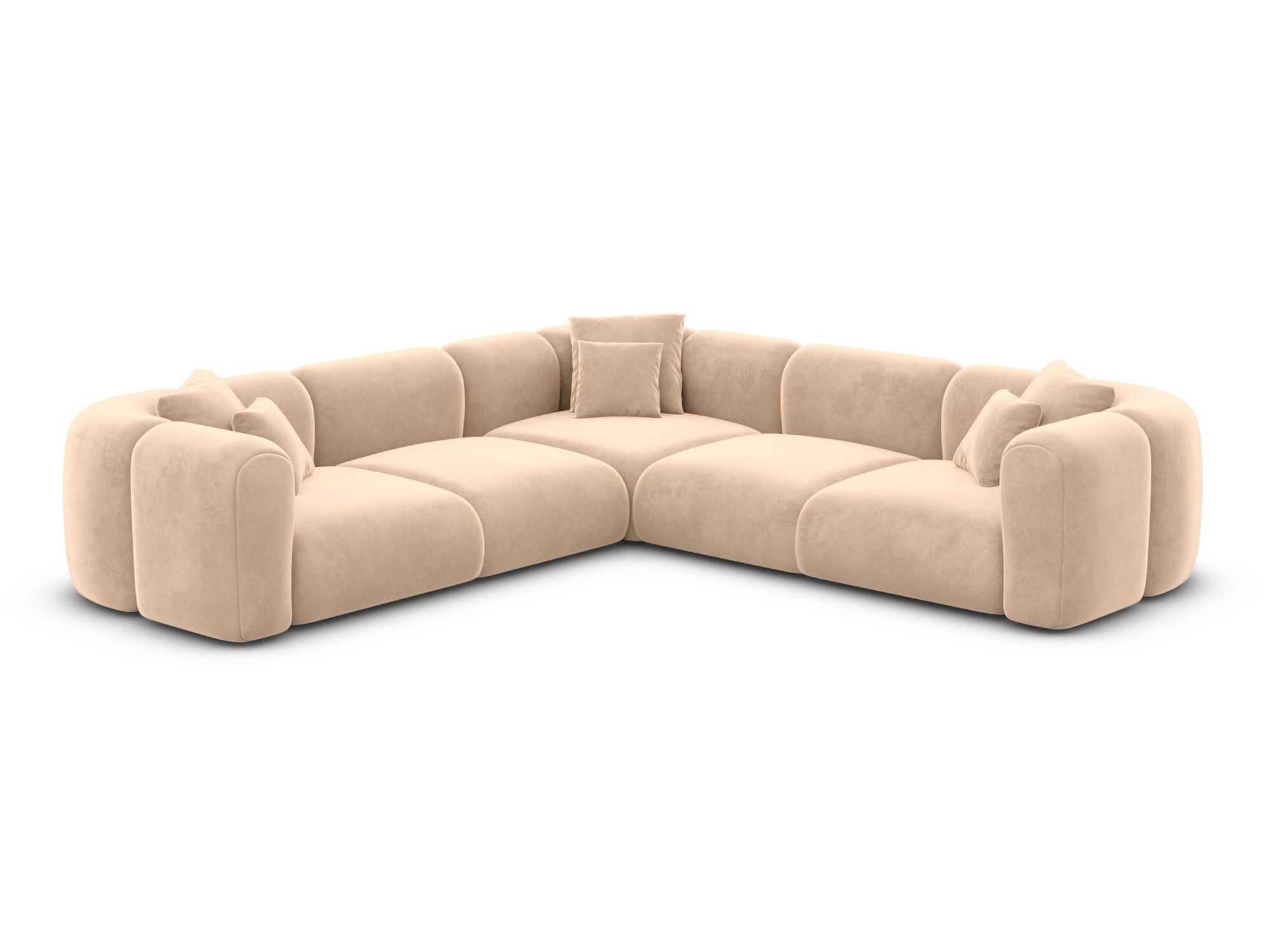 Polster Ecksofa Venturia L Form Beige