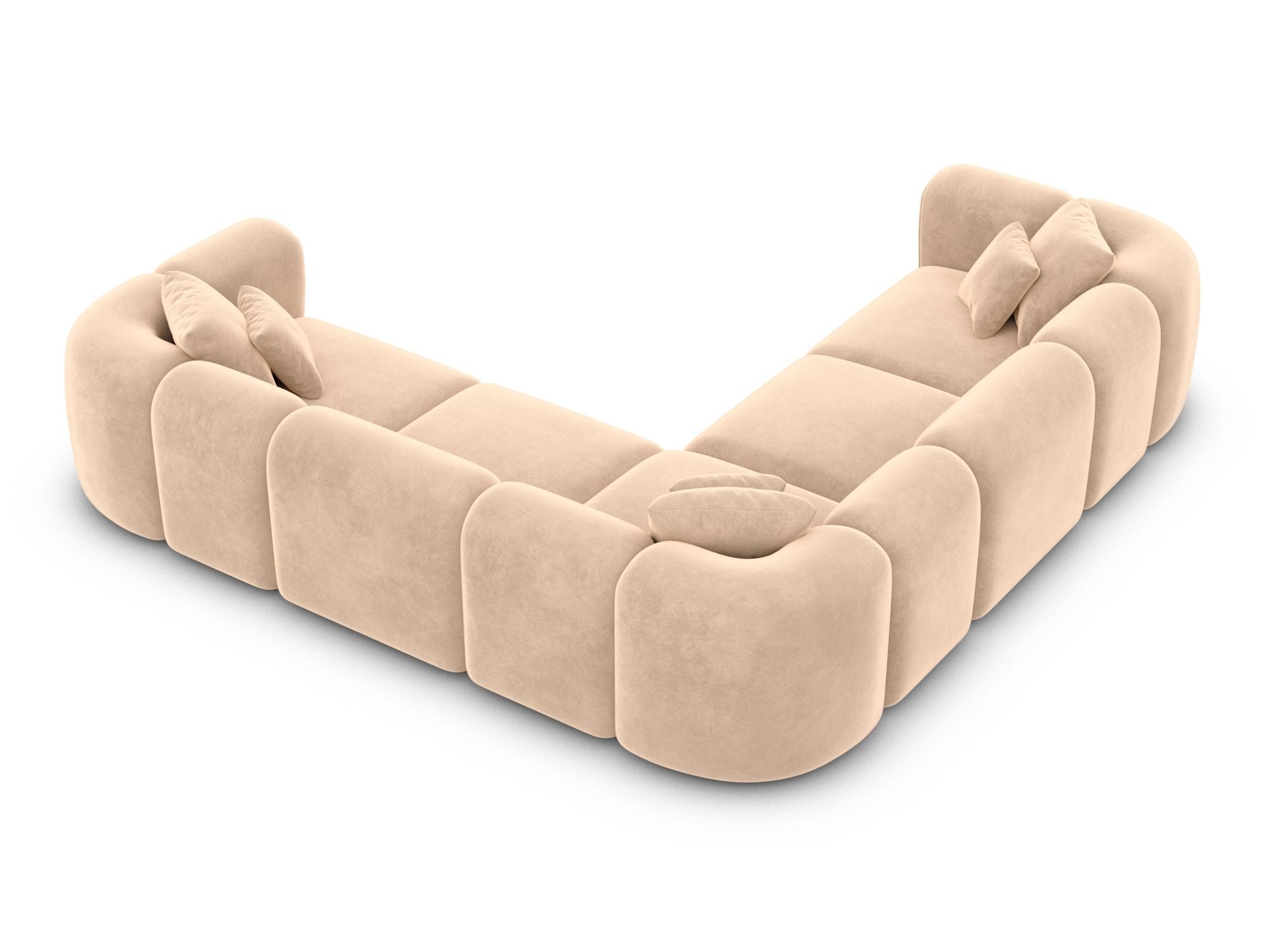 Polster Ecksofa Venturia L Form Beige
