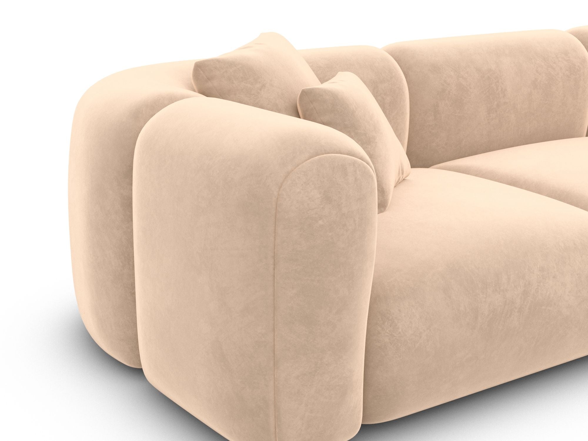 Polster Ecksofa Venturia L Form Beige
