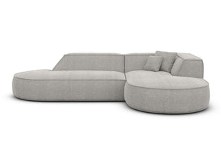 Couch Monterola Lounge L-Form in Stoff Hellgrau