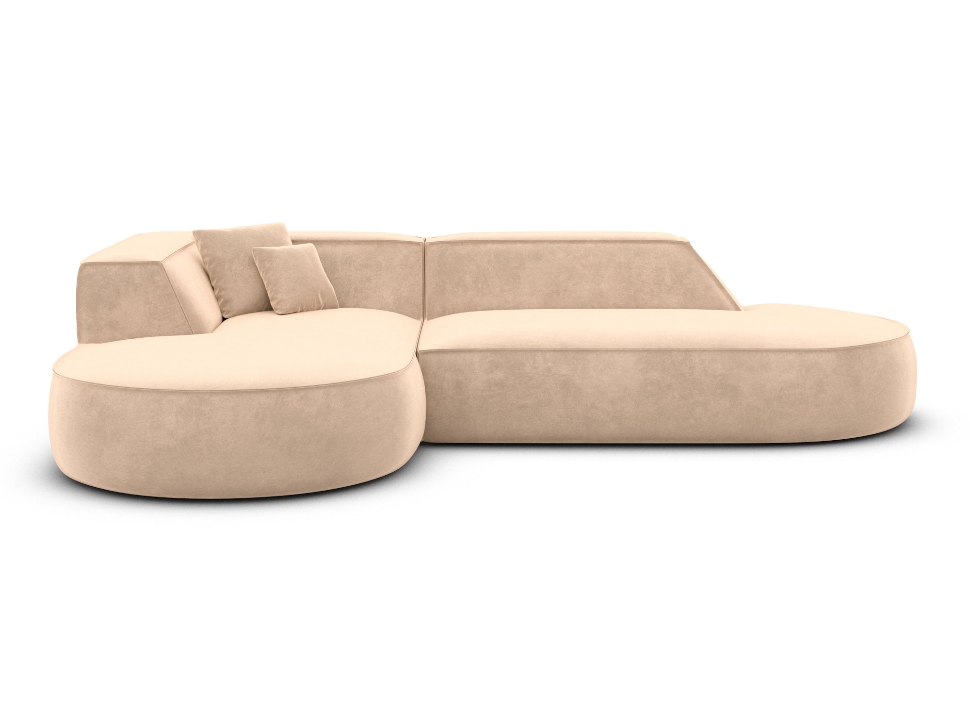 Polster Ecksofa Monterola L-Form Lounge Beige