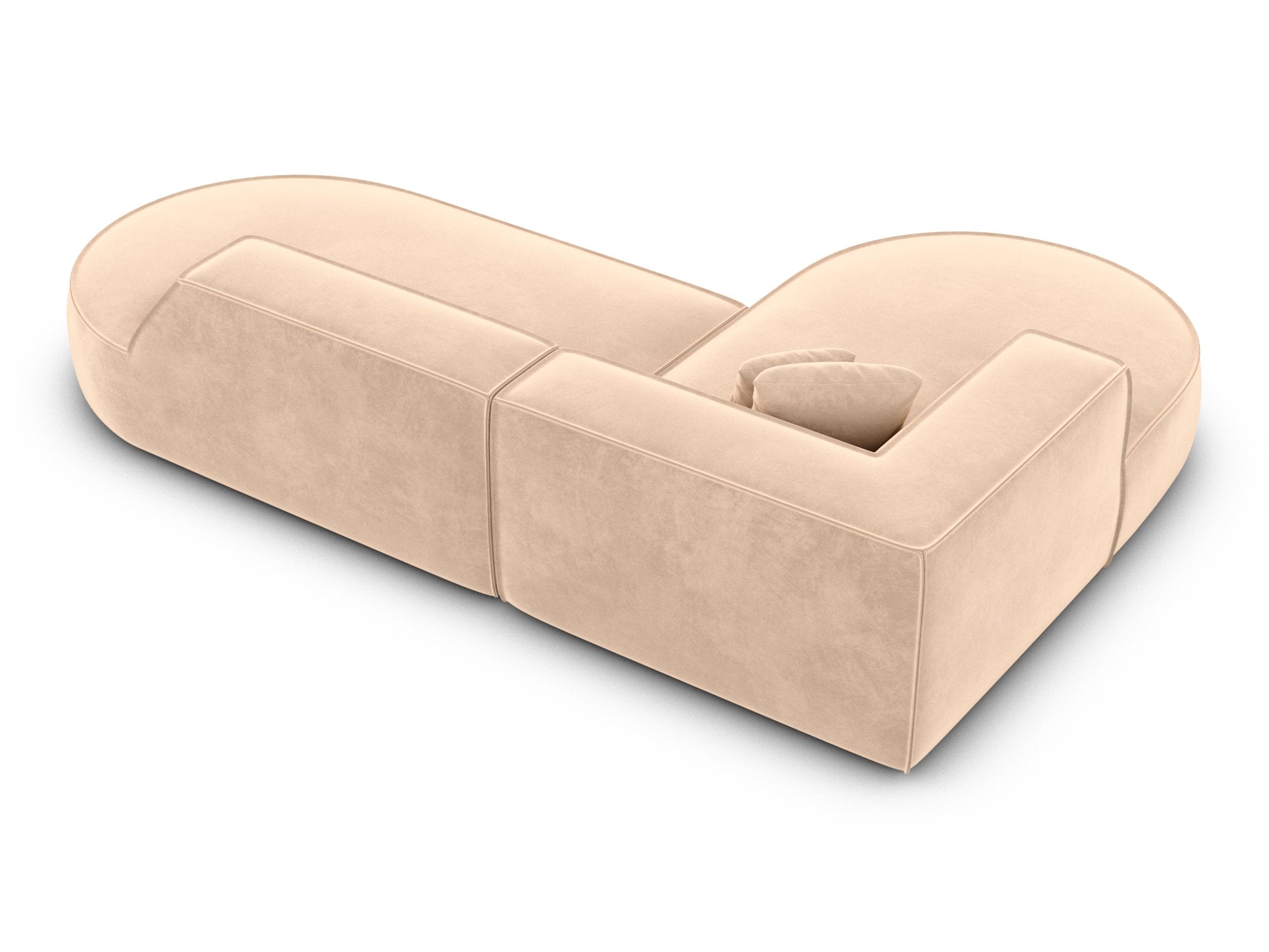 Polster Ecksofa Monterola L-Form Lounge Beige