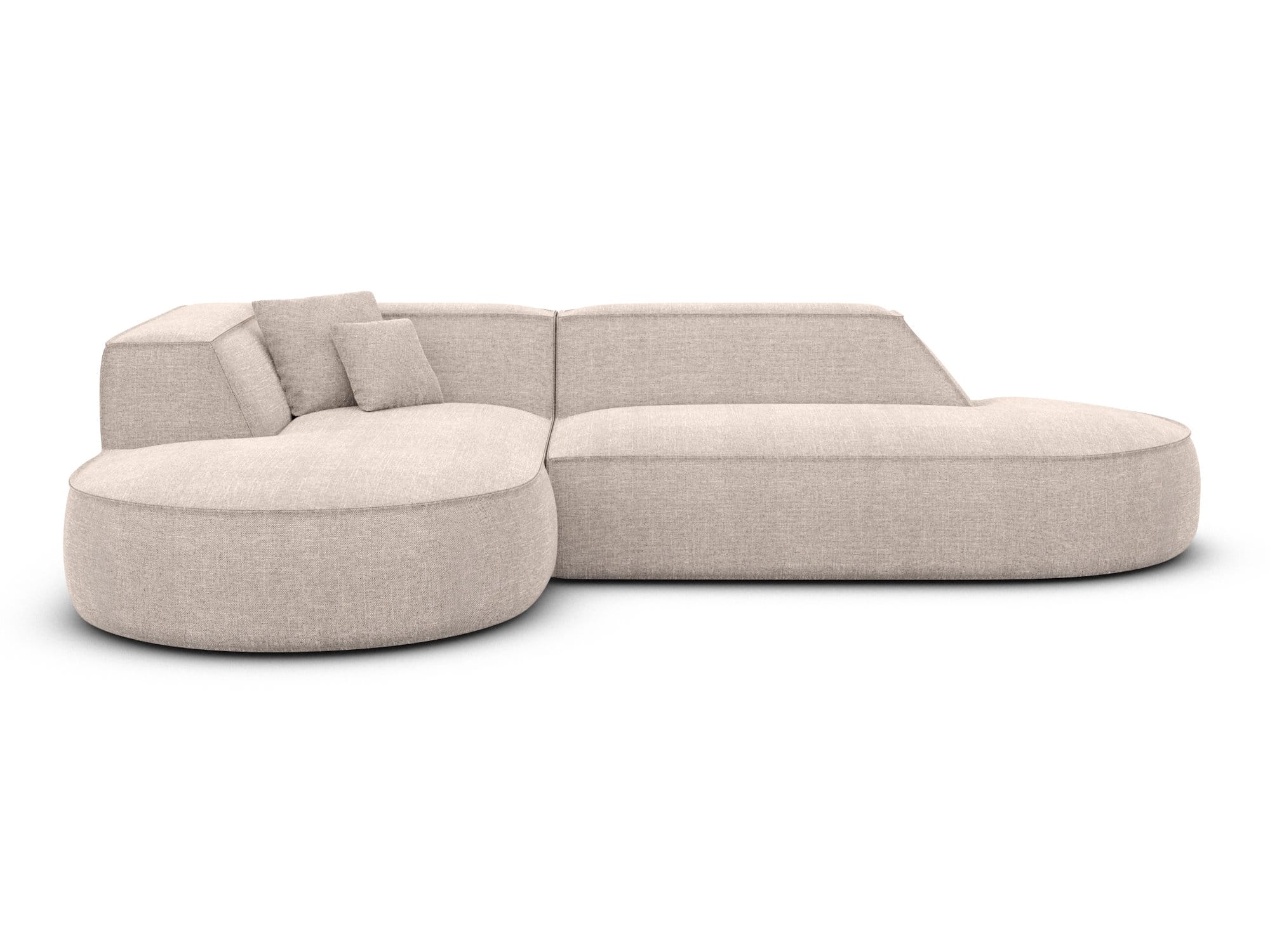 Couch Monterola Lounge L-Form in Stoff Beige