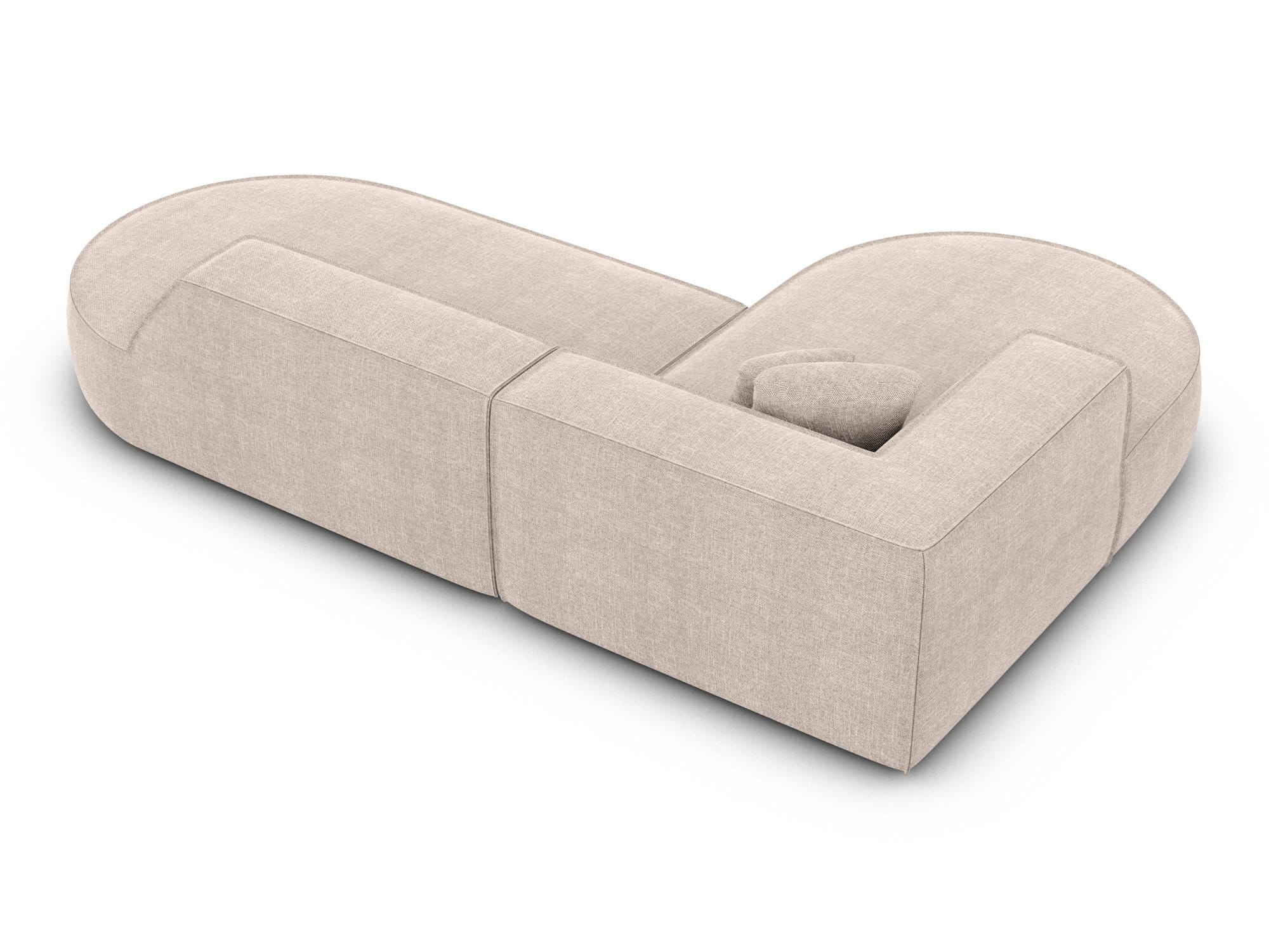 Couch Monterola Lounge L-Form in Stoff Beige