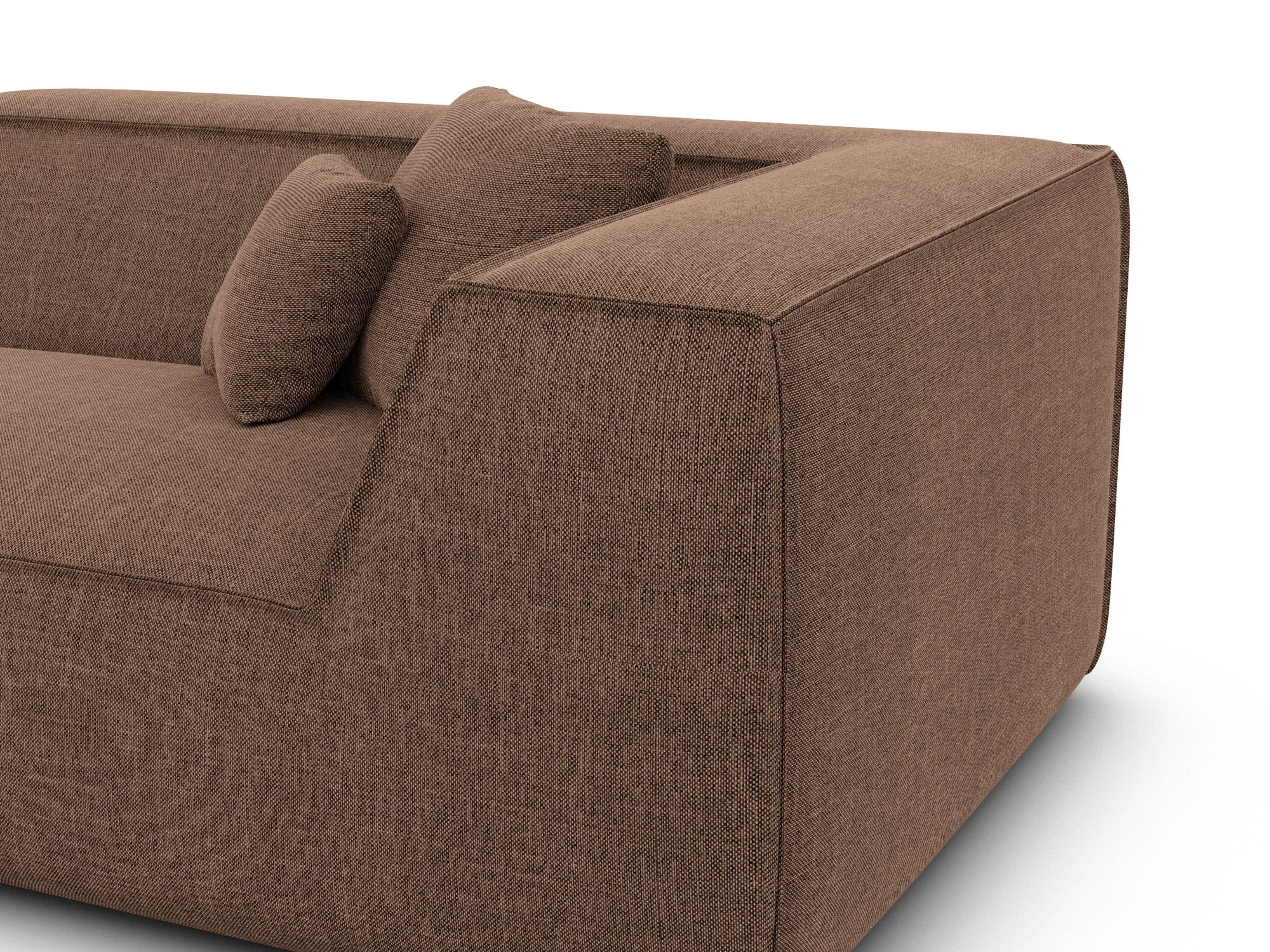 Wohnlandschaft Monterola XL U-Form in Stoff Braun