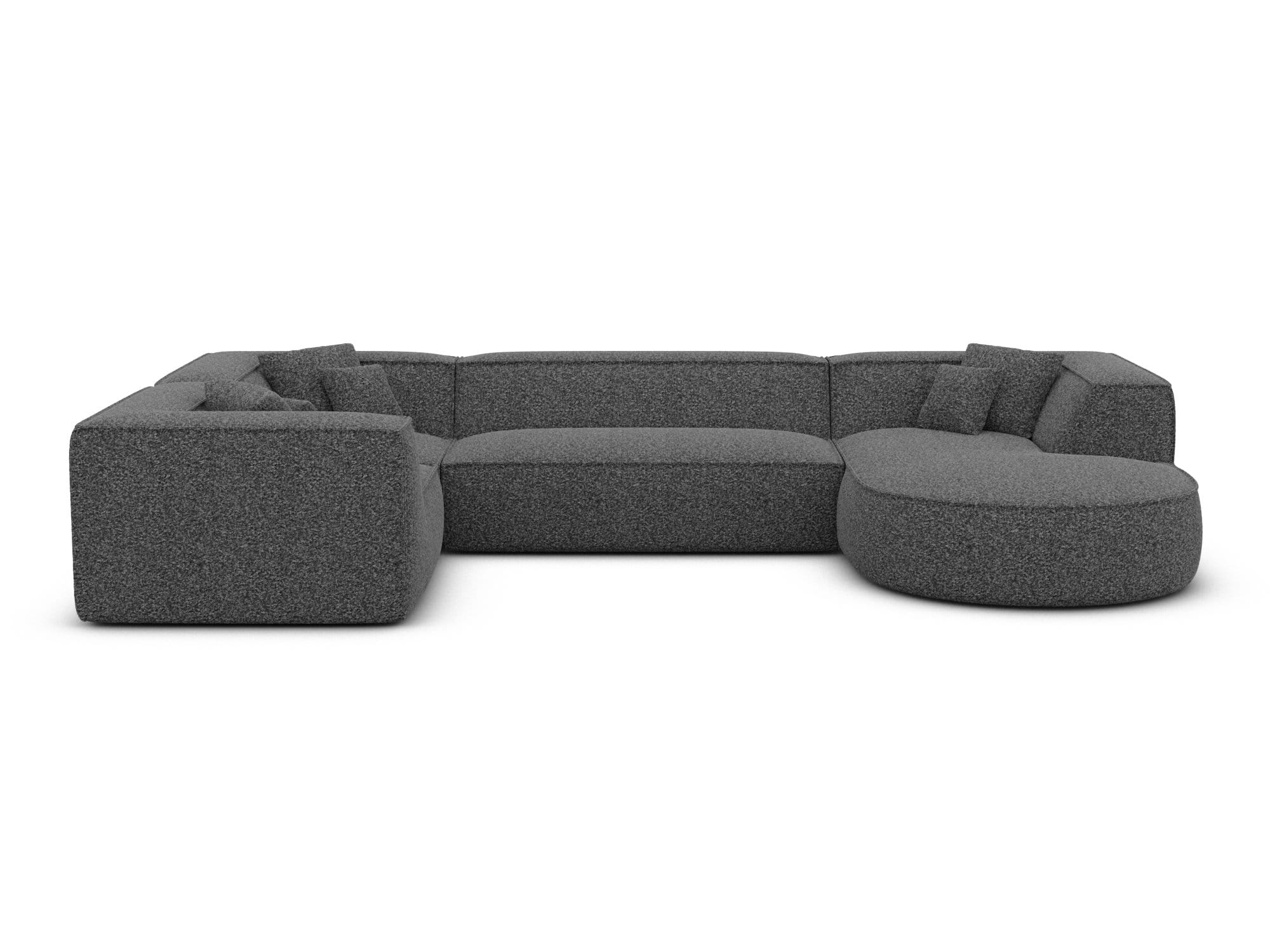 Wohnlandschaft Monterola XL U-Form in Stoff Graphite