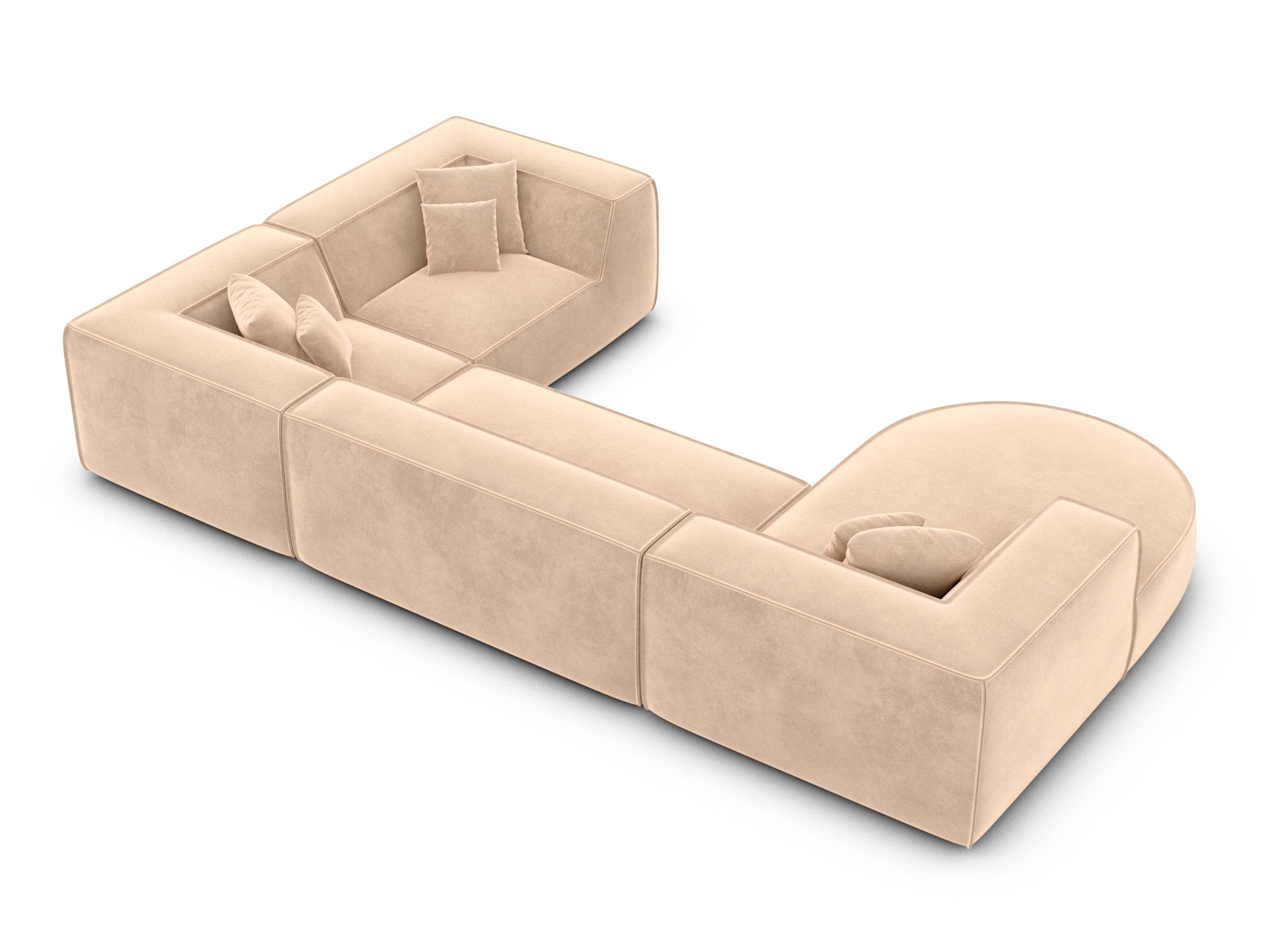 Polster Wohnlandschaft Monterola XL U-Form Beige