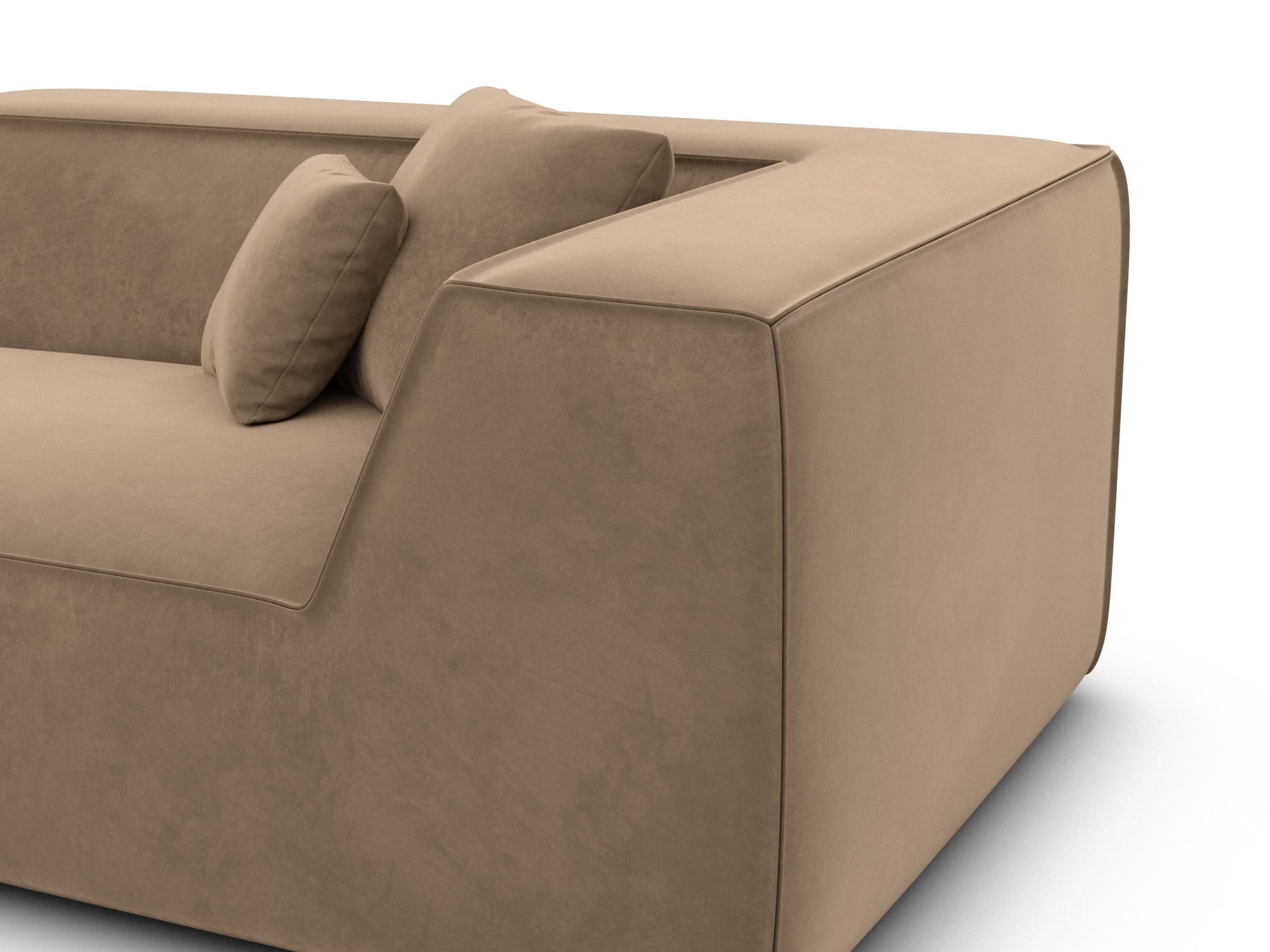 Wohnlandschaft Monterola XL in Stoff braun