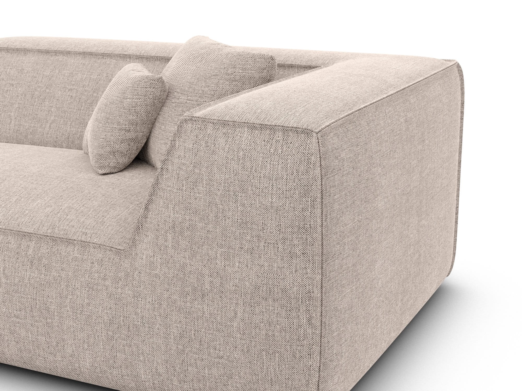 Wohnlandschaft Monterola XL U-Form in Stoff Beige