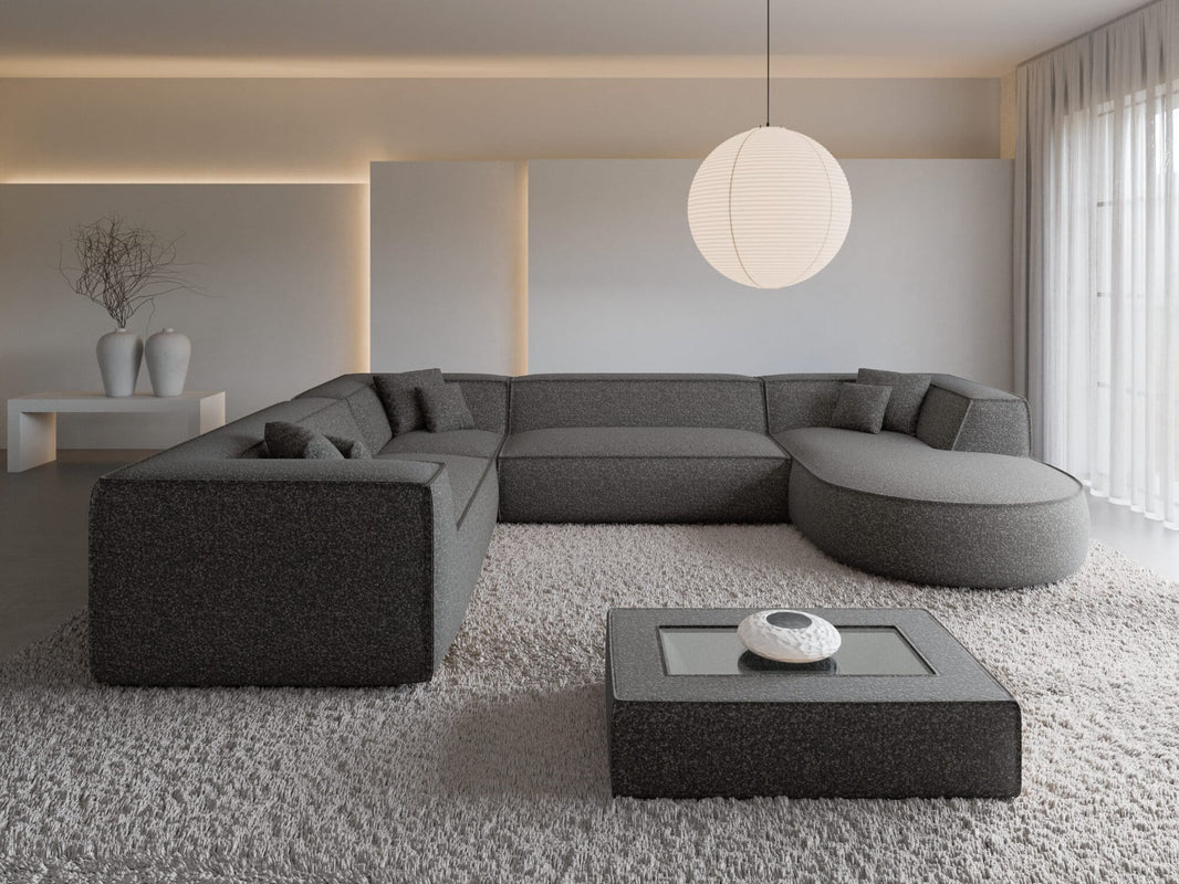 XXL Wohnlandschaft Monterola U-Form aus Stoff
