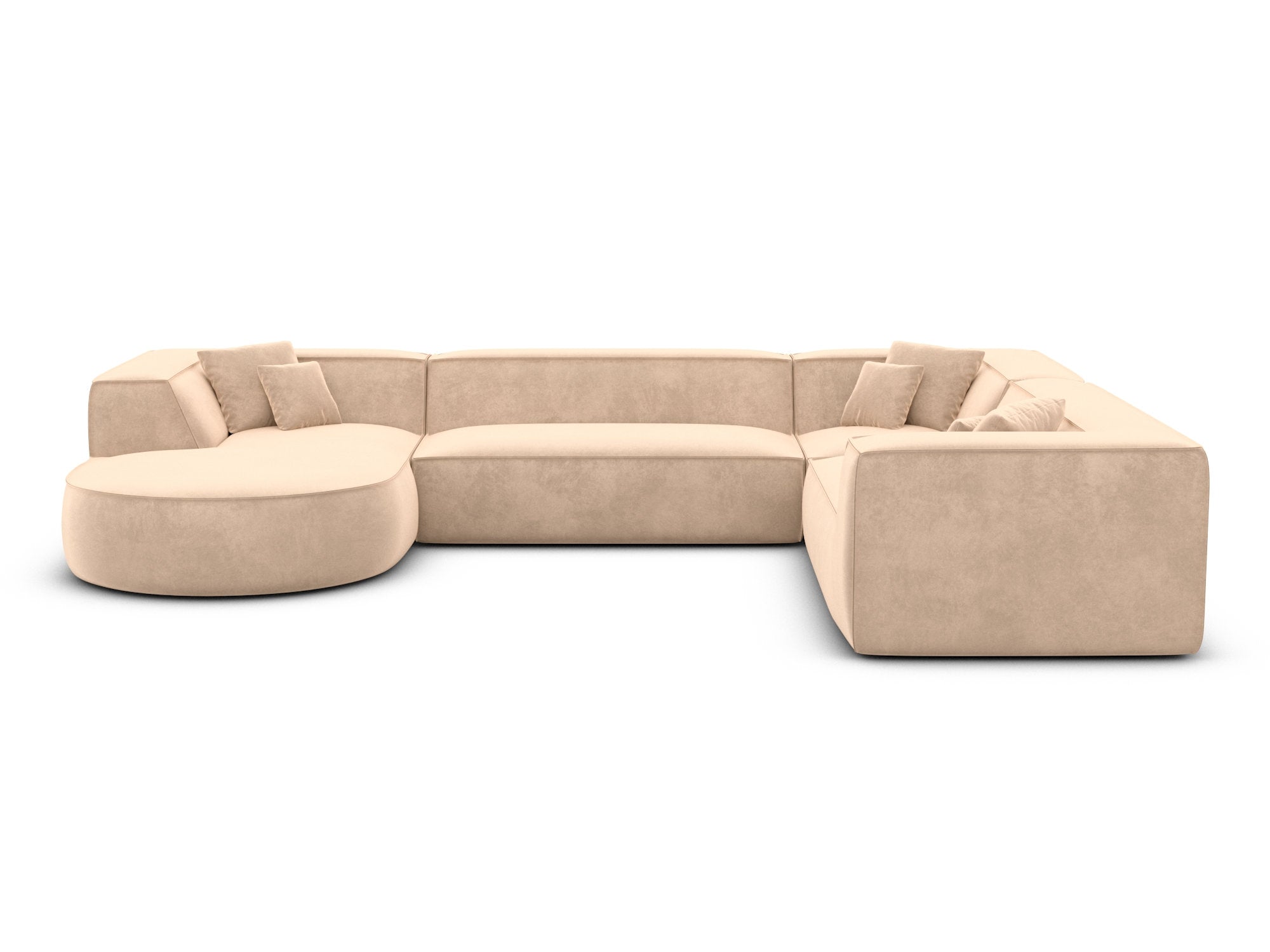 Polster Wohnlandschaft Monterola XXL U-Form Beige