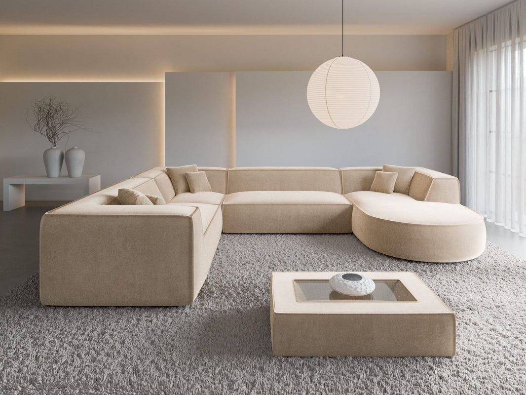 XXL Wohnlandschaft Monterola U-Form aus Stoff