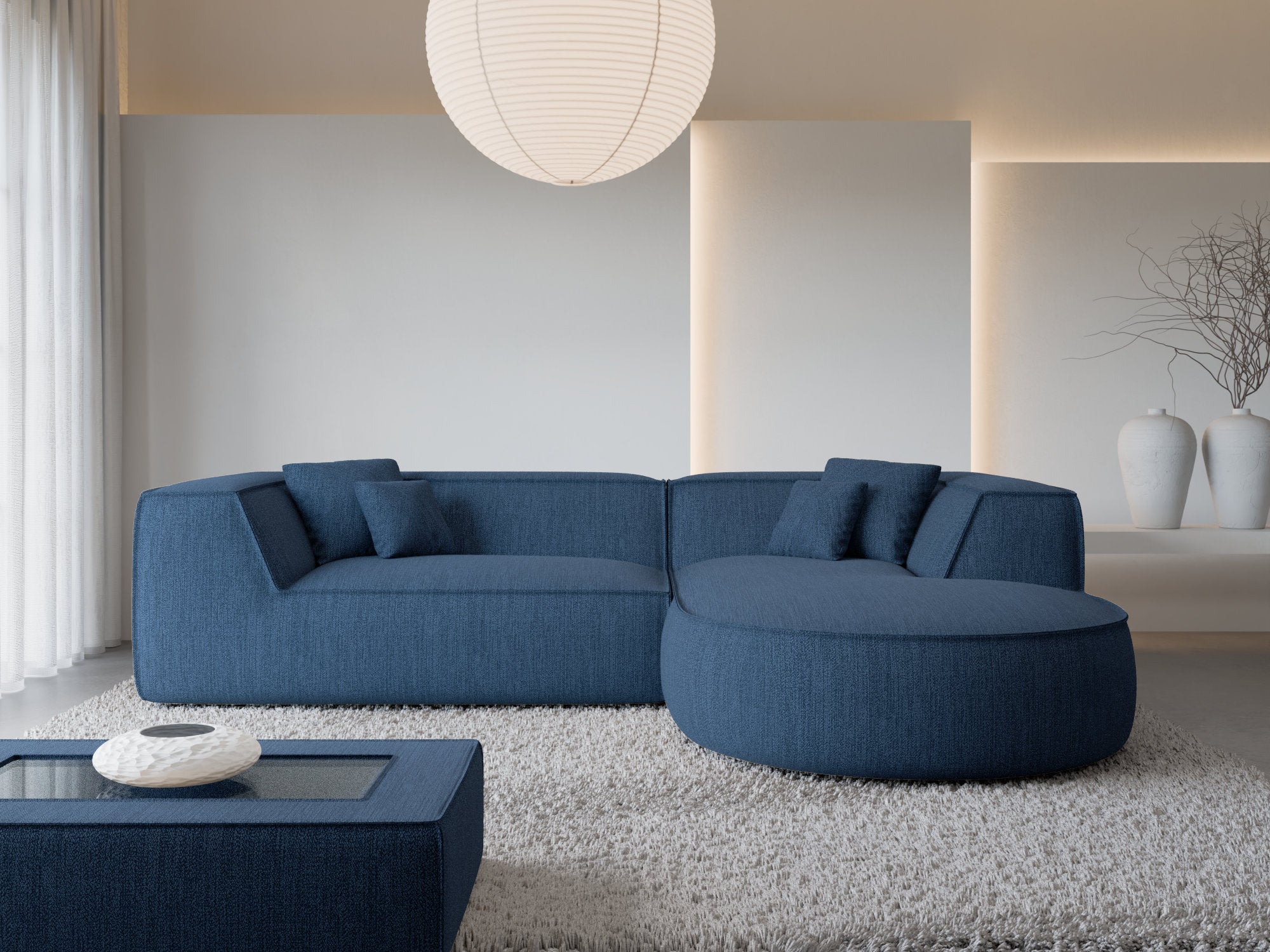 Polster Ecksofa Monterola L-Form kurz