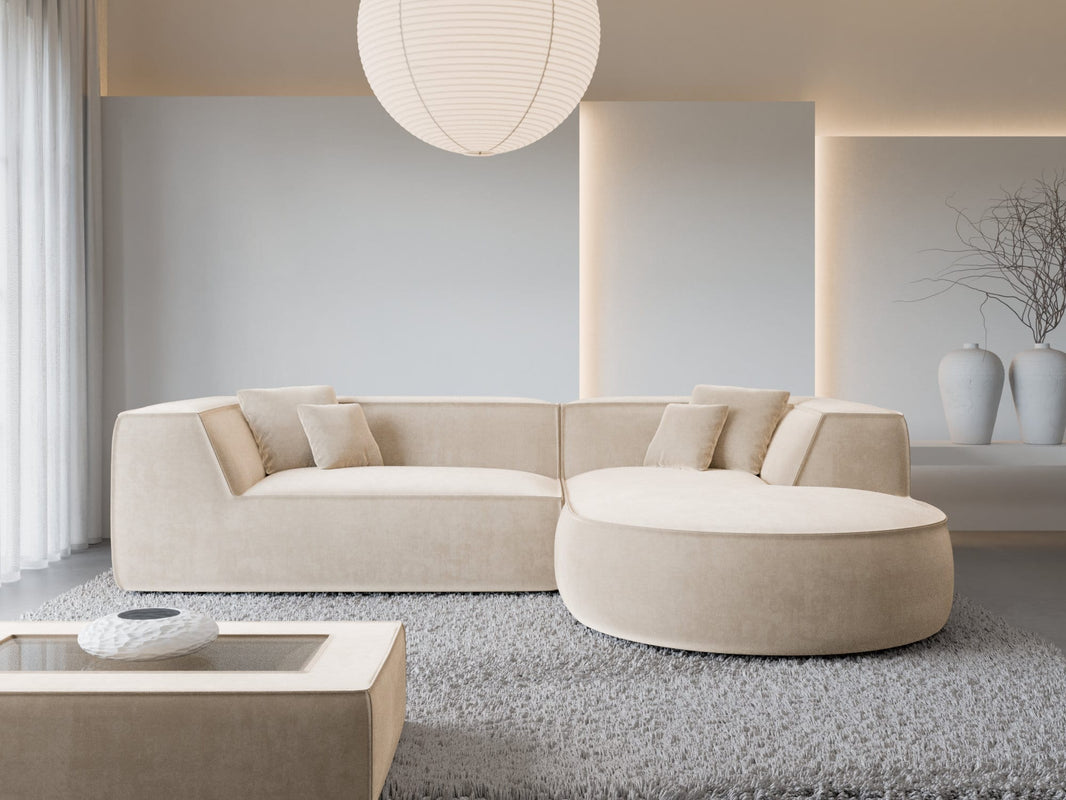 Stoff Ecksofa Monterola L-Form