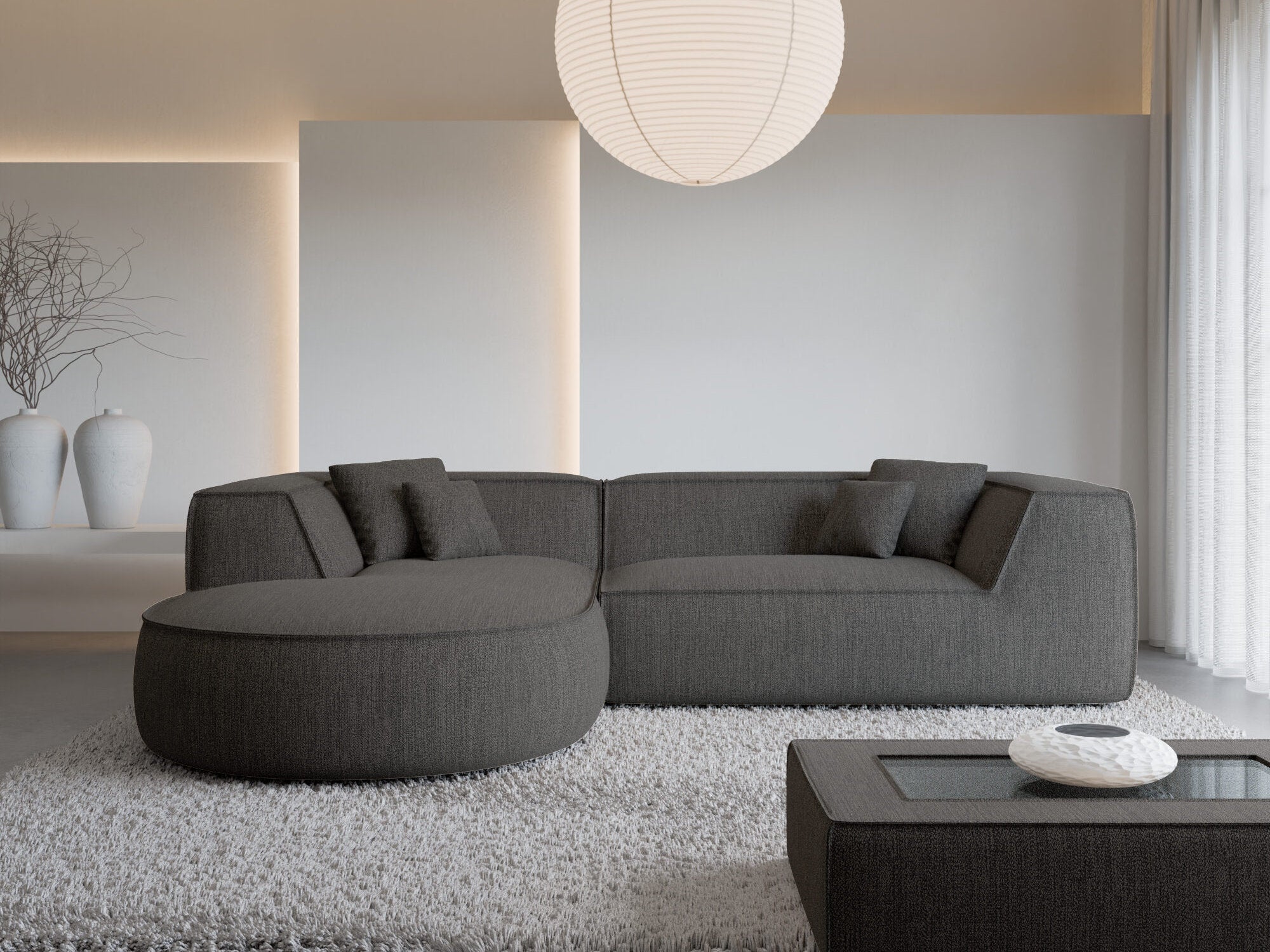 Polster Ecksofa Monterola L-Form kurz