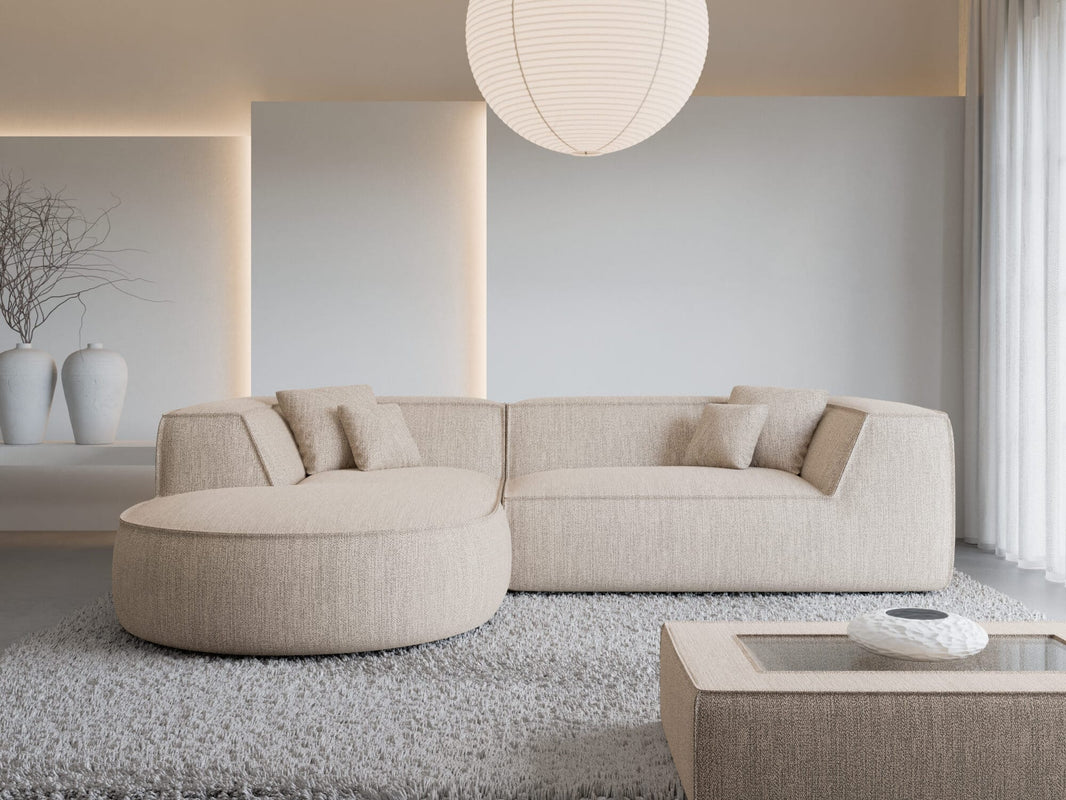 Stoff Ecksofa Monterola L-Form