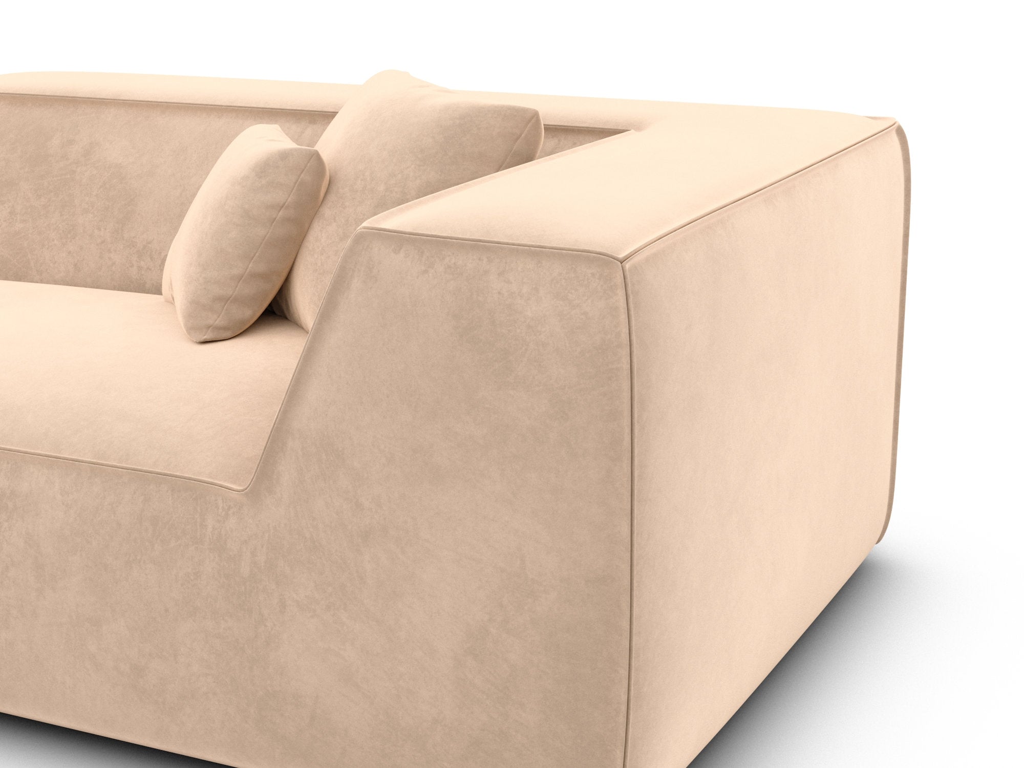 Polster Ecksofa Monterola L Form Beige